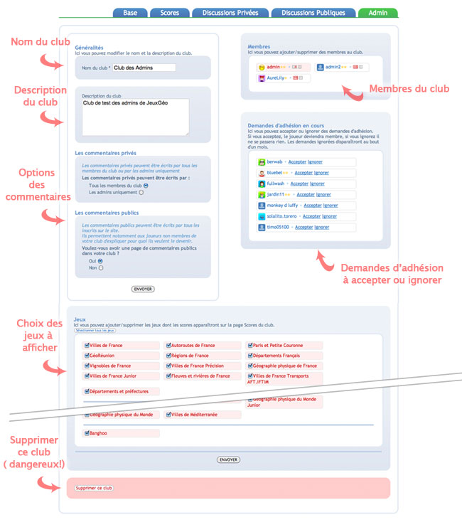 page admin page admin