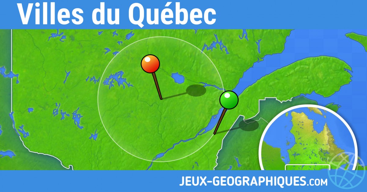 jeuxgeographiques jeux gratuits Jeu Villes du Quebec